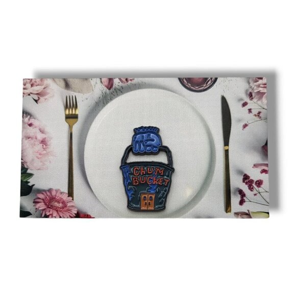 Spongebob SquarePants Planktons Chum Bucket Brooch/Pin - Picture 3 of 7